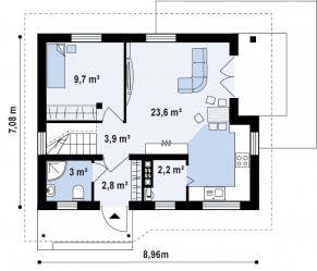 Проект каркасного дома Нирвана